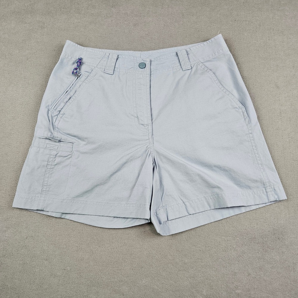 LL Bean Womens‎ Size 6 Reg Cargo Hiking Shorts Cotton Stretch 5" Inseam 0CAG7